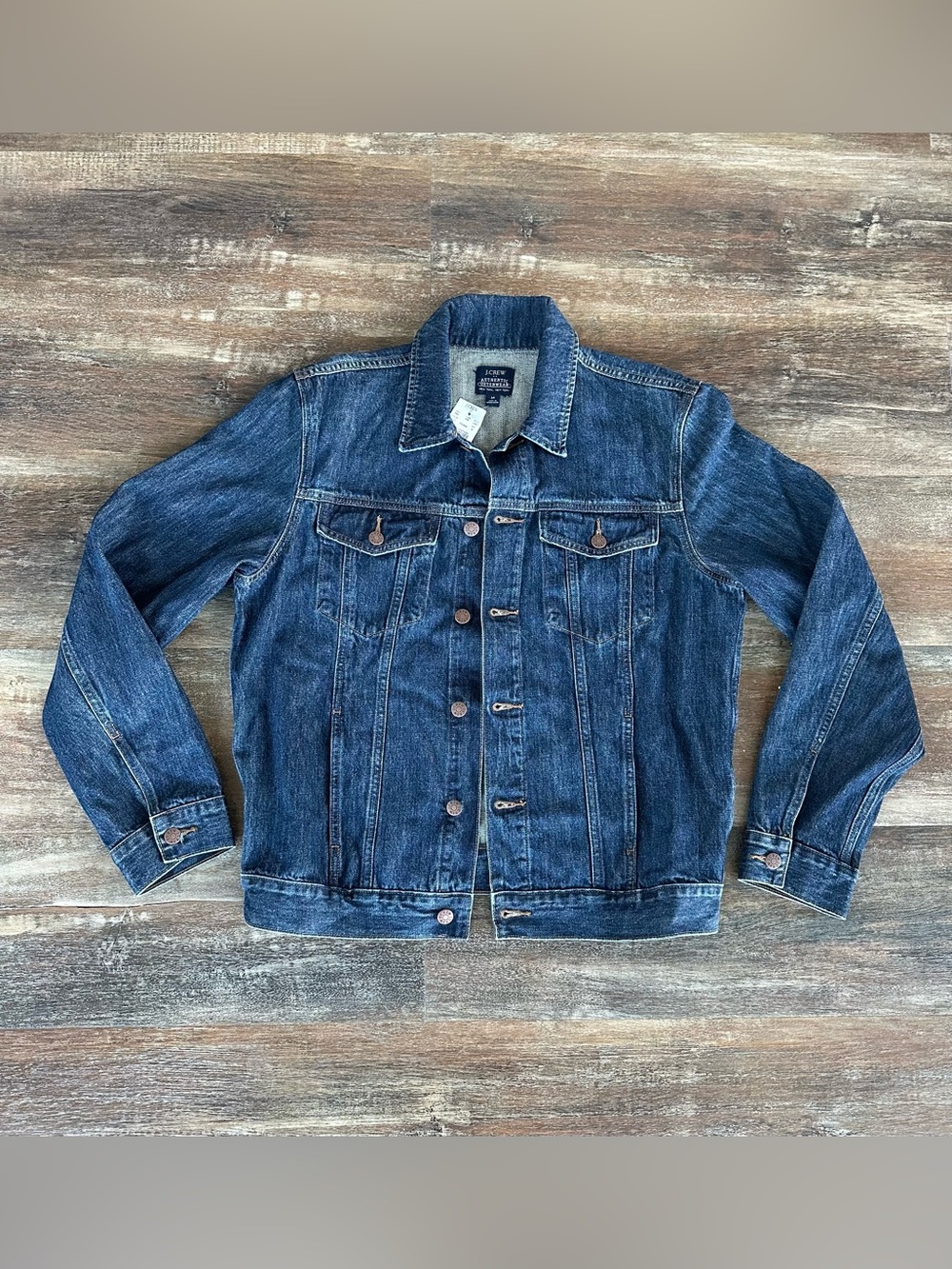 J Crew Denim Trucker Jacket Men’s Sz Medium